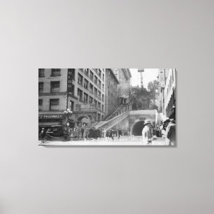 Lienzo Los Ángeles, coches de la calle del vuelo de CA