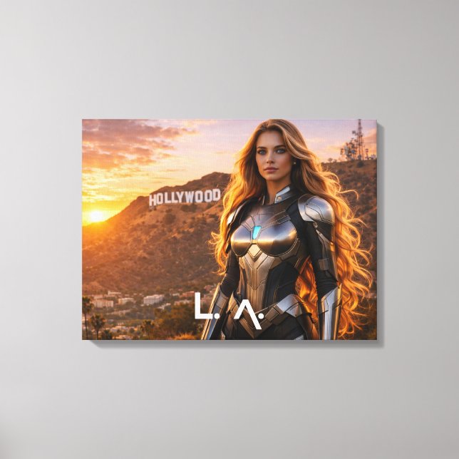 LIENZO LOS ANGELES - LA (Anverso)