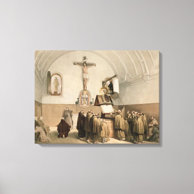 Lienzo Los anillos de las campanas en el oratorio de las  (Anverso)