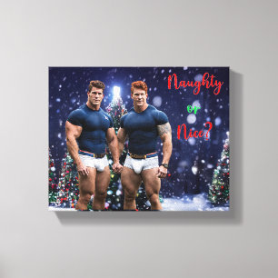 Lienzo Los árboles de Navidad brillantes de SlipperyJoe d