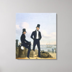 Lienzo Los artilleros, Boatswains y carpinteros, platean