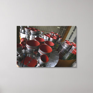 Lienzo Los aumentadores de presión de la nave espacial d