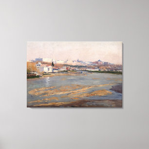 Lienzo Los bancos del río Manzanares, 1912 (aceite en el