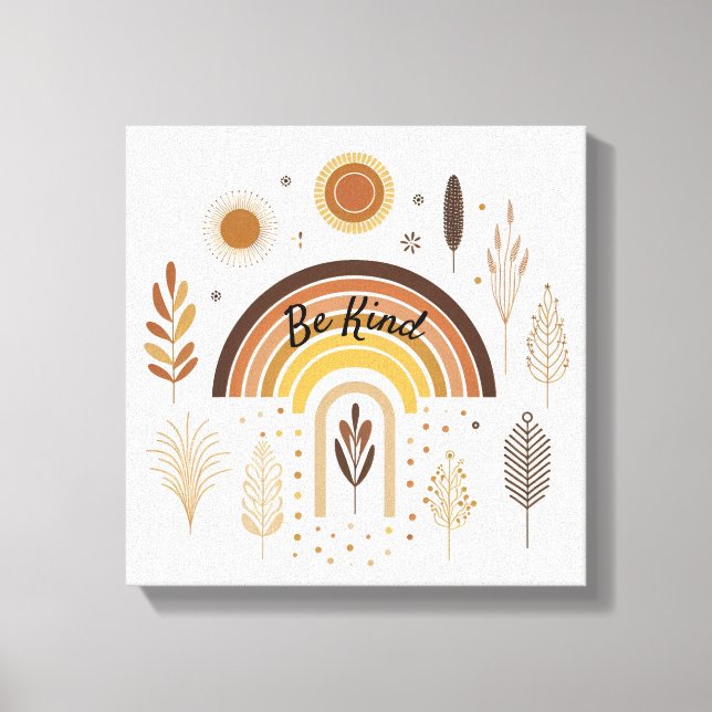 Lienzo Los botánicos del arcoiris de Boho son buenos (Anverso)