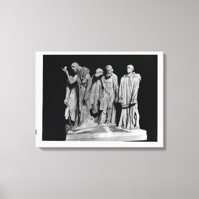 Lienzo Los burgueses de Calais, 1889 (Anverso)