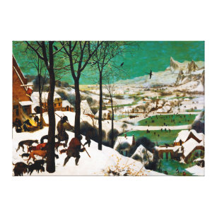Lienzo Los cazadores en la nieve (invierno) de Pieter Bru