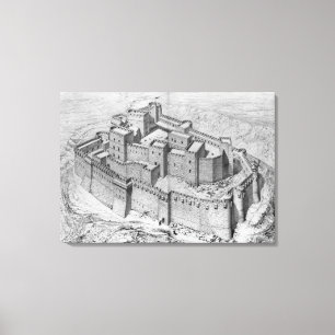 Lienzo Los Chevaliers del DES de Krak, reconstrucción