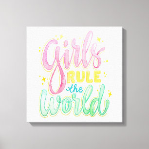Lienzo Los chicas gobiernan el mundo
