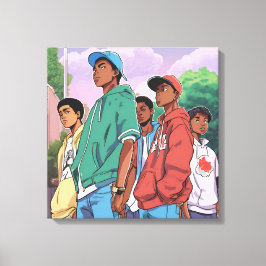 Lienzo Los chicos para los hombres