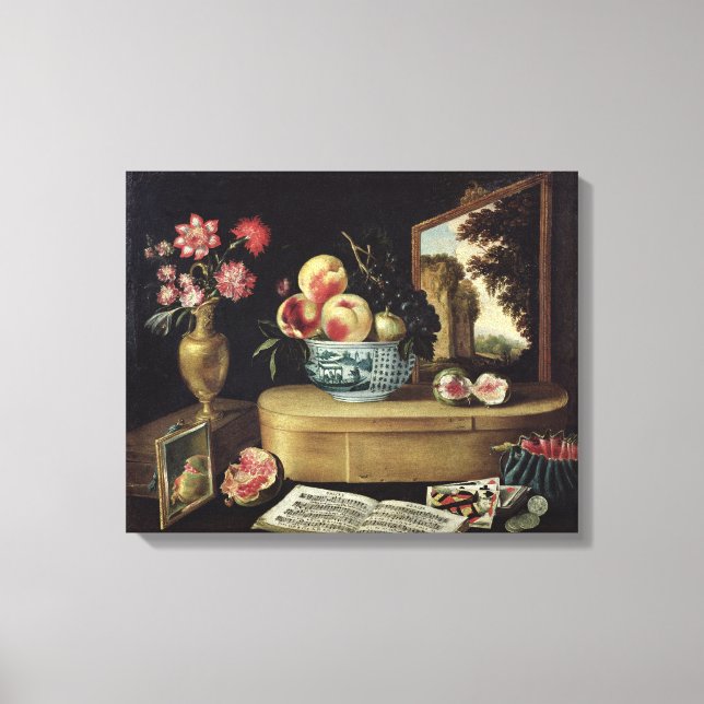 Lienzo Los cinco sentidos, 1638 (Anverso)