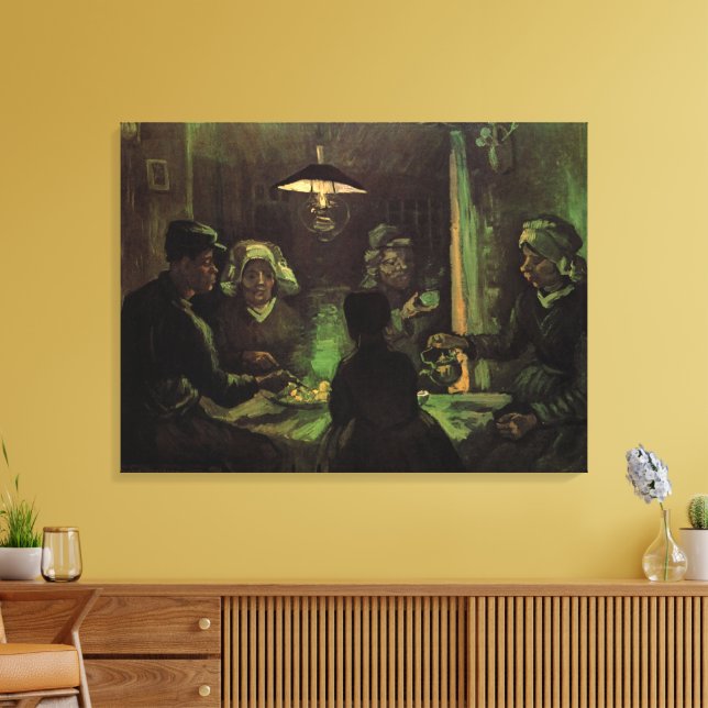 Lienzo Los comedores de papa por Vincent van Gogh (Insitu (Sala de estar))