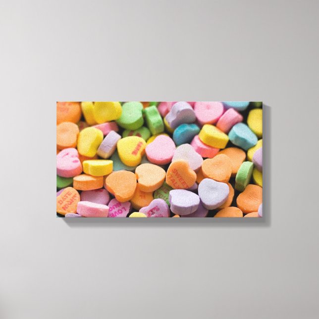 LIENZO LOS CORAZONES CANDIOSOS DE VALENTINE (Anverso)