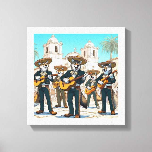 Lienzo Los Coyotes Mariachi  (Anverso)