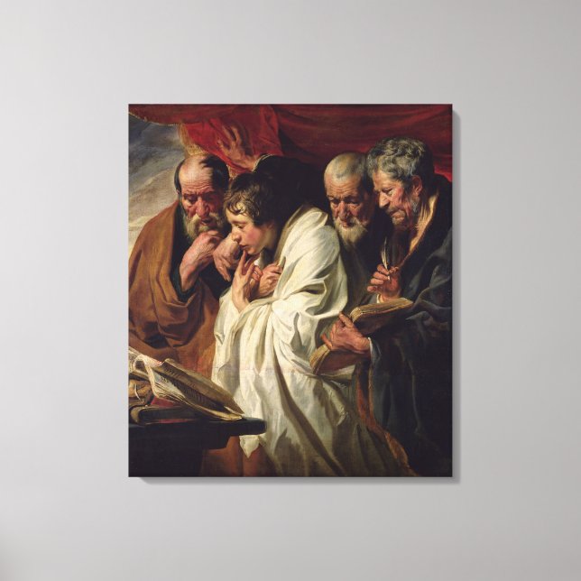 Lienzo Los cuatro evangelistas (Anverso)
