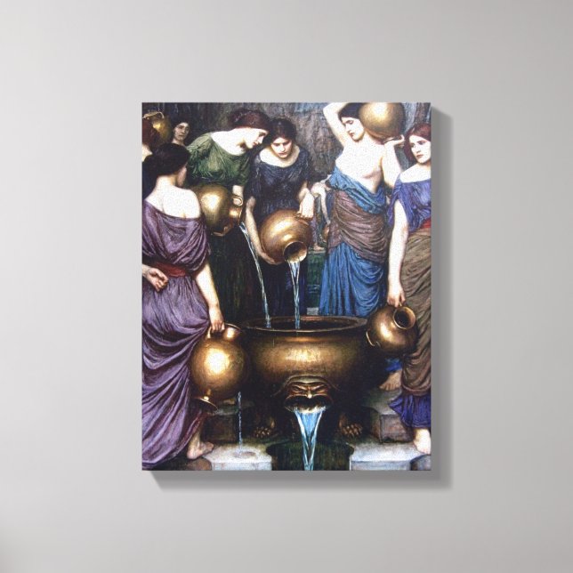 Lienzo Los Danaides de John William Waterhouse (Anverso)