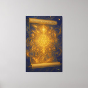 Lienzo Los doce ejes de la paradoja