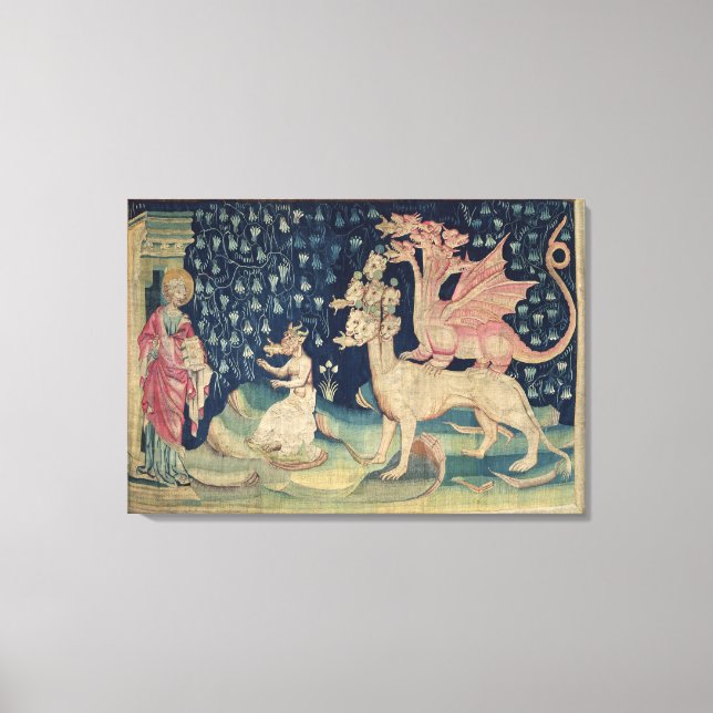 Lienzo Los dragones vómitos de ranas (Anverso)