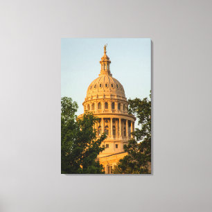 Lienzo Los E.E.U.U., Tejas, Austin. Edificio del