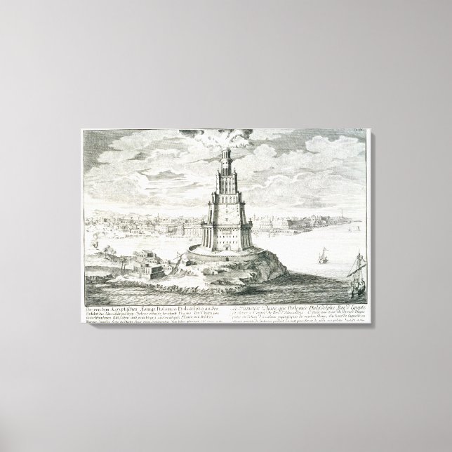 Lienzo Los faros de Alejandría, plato 9 de 'Entwurf ei (Anverso)