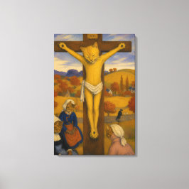 Lienzo Los Gatos del Cristo Amarillo – Felinos inspirados