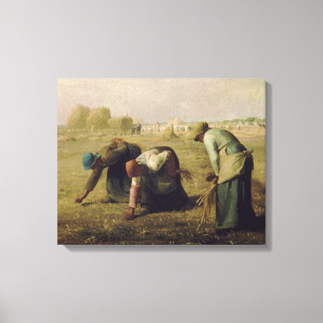 Lienzo Los Gleaners de Jean-François Millet 1857 (Anverso)