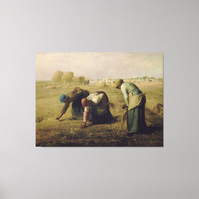 Lienzo Los Gleaners de Jean-François Millet 1857 (Anverso)