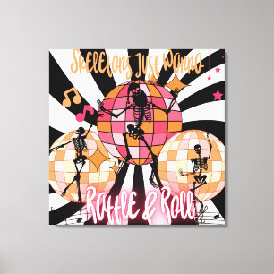 Lienzo Los graciosos esqueletos solo quieren que se estir