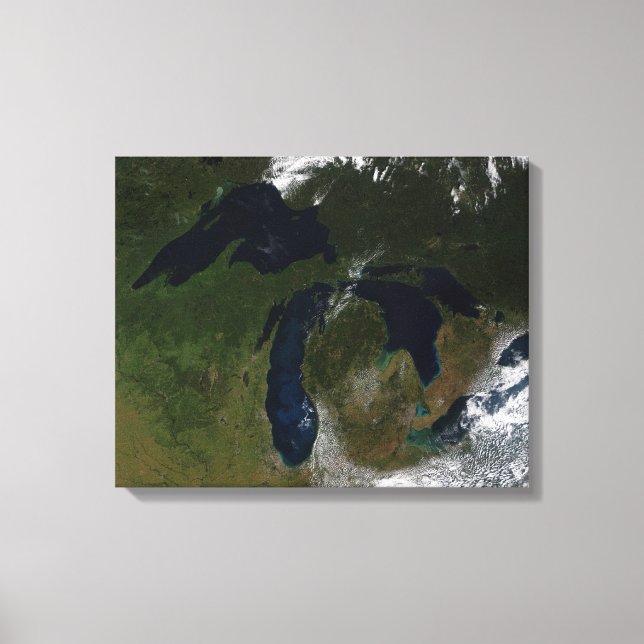 Lienzo Los Grandes Lagos (Anverso)