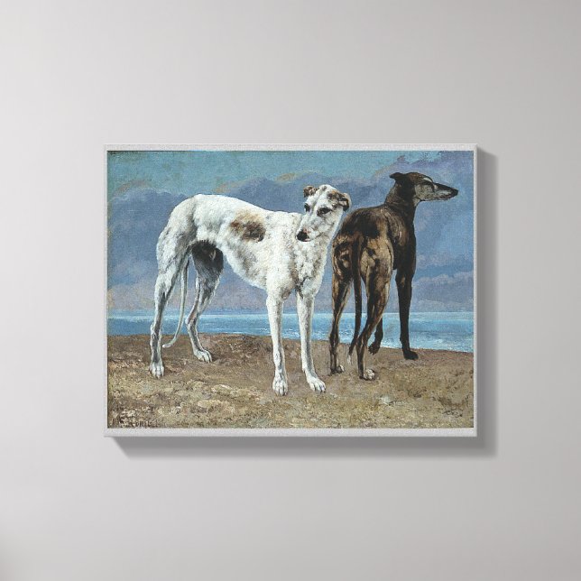 Lienzo Los Greyhounds del Comte de Choisel (Anverso)