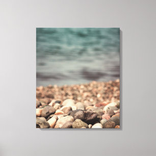 Lienzo Los guijarros en la playa