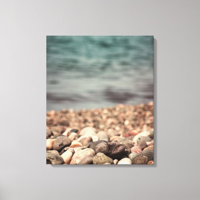 Lienzo Los guijarros en la playa (Anverso)