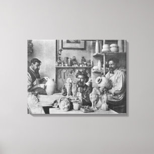 Lienzo Los hermanos de Martin en el estudio en el