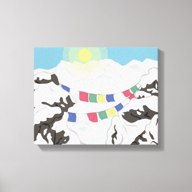 Lienzo Los Himalayas (Anverso)