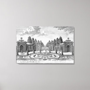 Lienzo Los jardines de la cuenta Althan, Viena, de