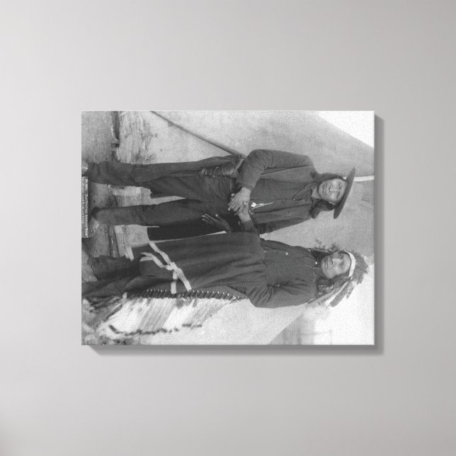 Lienzo Los jefes de Oglala "Nube Roja" y "Caballo America (Anverso)