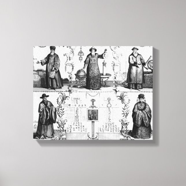 Lienzo Los jesuitas en China (Anverso)