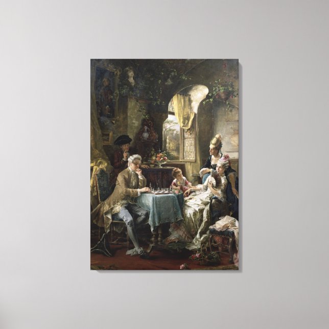 Lienzo Los Jugadores De Ajedrez, 1887 2 (Anverso)