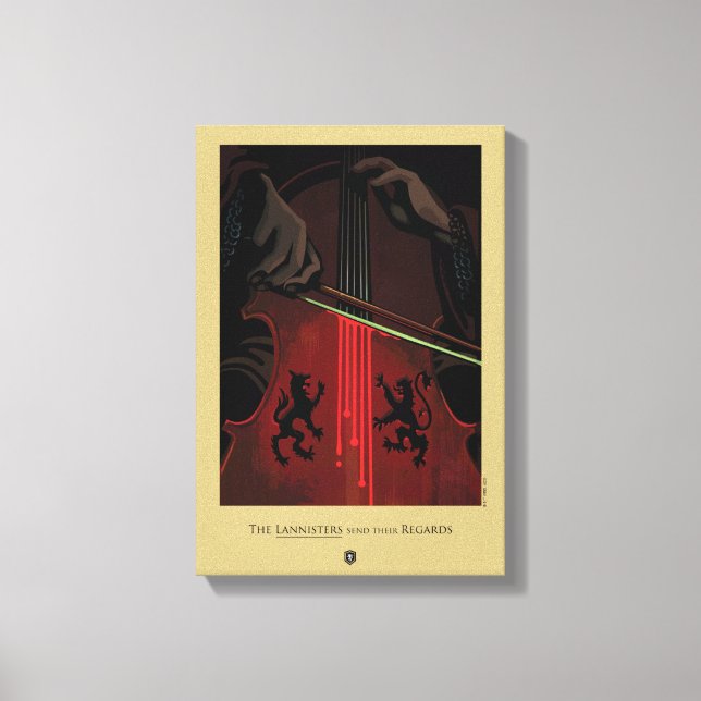 Lienzo Los Lannisters envían sus saludos (Anverso)