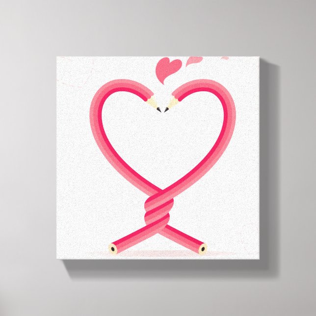 Lienzo Los lápices de amor (Anverso)