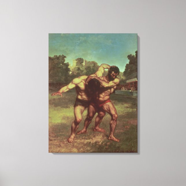 Lienzo Los luchadores, 1853 (Anverso)