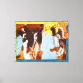 Lienzo Los músicos del Jazz Hosts Resumen