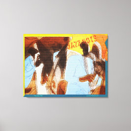 Lienzo Los músicos del Jazz Hosts Resumen