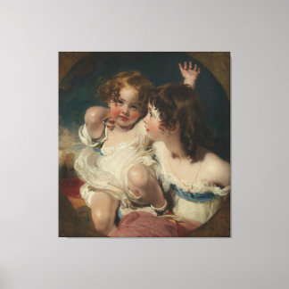 Lienzo Los niños de Calmady (Emily, 1818-1906, y Laura)
