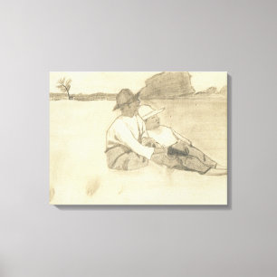 LIENZO LOS NIÑOS NEGRO