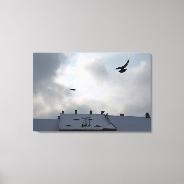 Lienzo Los ojos de la ciudad (Anverso)