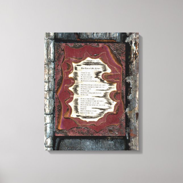 Lienzo Los ojos de mi padre (Anverso)