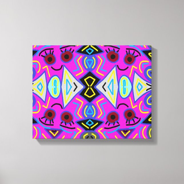 Lienzo Los ojos del artista (Anverso)