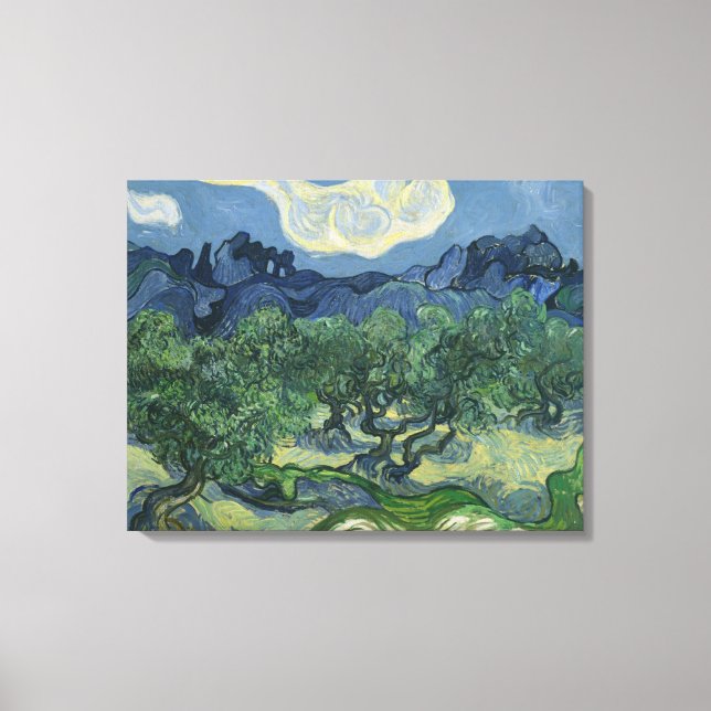 Lienzo Los Olivos - Van Gogh (Anverso)