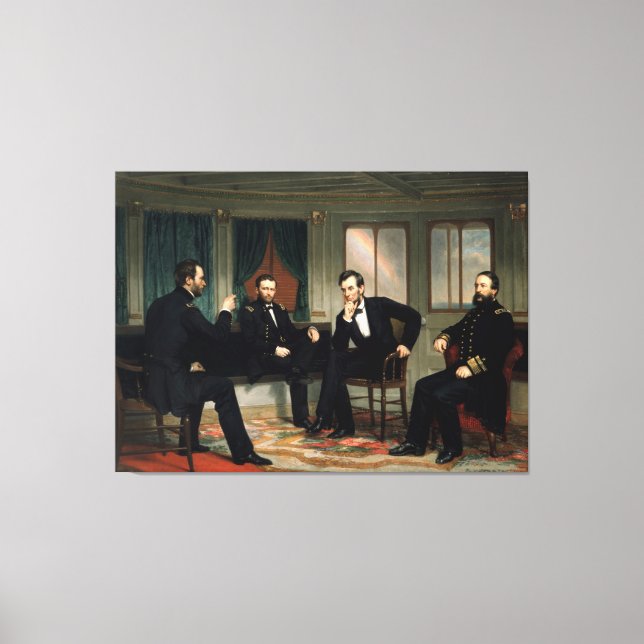 Lienzo Los pacificadores de George Peter Alexander Healy (Anverso)