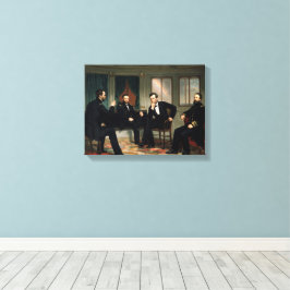 Lienzo Los Pacificadores Pintura Presidente Lincoln Peque